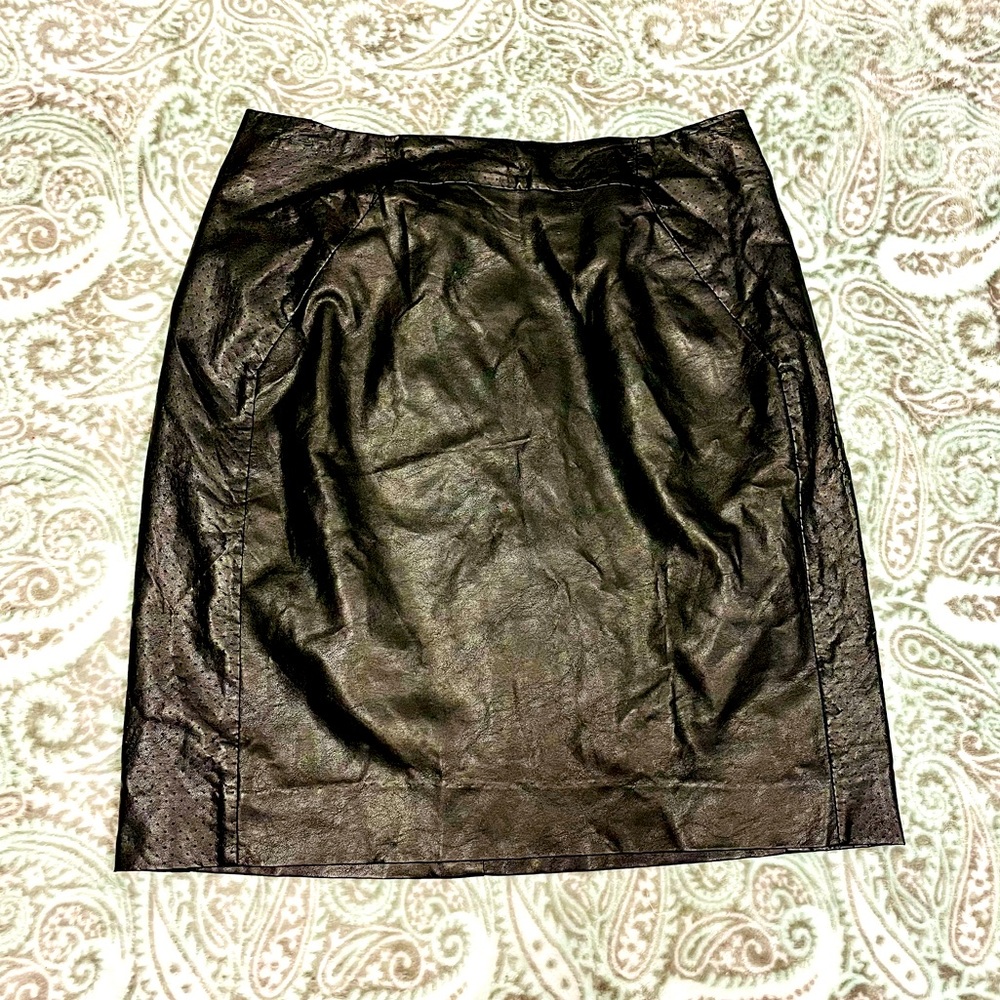 H&M Faux Leather Skirt